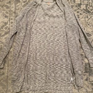 Oversized grey cardigan